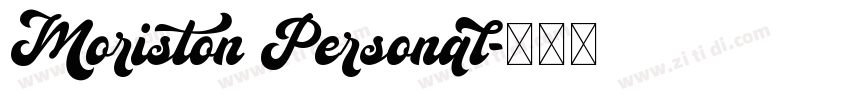 Moriston Personal字体转换